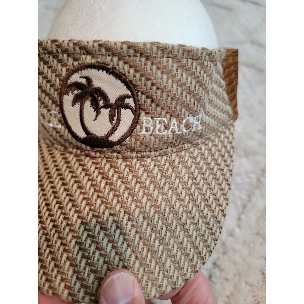 Strand Headwear Myrtle Beach Embroidered Visor Hat Brown One Size